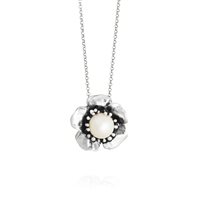 Pendant Giovanni Raspini Woman Magnolia in Silver Perla 12632 - 12632